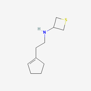 N-(2-(Cyclopent-1-en-1-yl)ethyl)thietan-3-amine