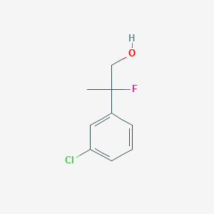 2-(3-Chlorophenyl)-2-fluoropropan-1-ol