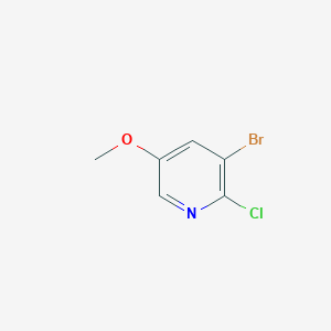 molecular formula C6H5BrClNO B1522292 3-溴-2-氯-5-甲氧基吡啶 CAS No. 1033202-44-6