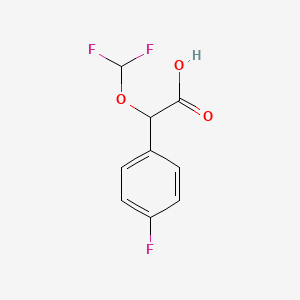 2-(Difluoromethoxy)-2-(4-fluorophenyl)acetic acid