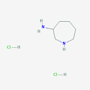 molecular formula C6H16Cl2N2 B1522296 Azepan-3-amine dihydrochloride CAS No. 1159822-22-6