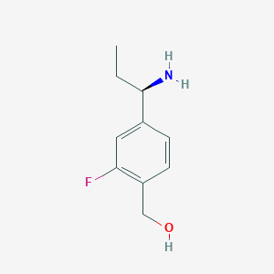 (R)-(4-(1-Aminopropyl)-2-fluorophenyl)methanol