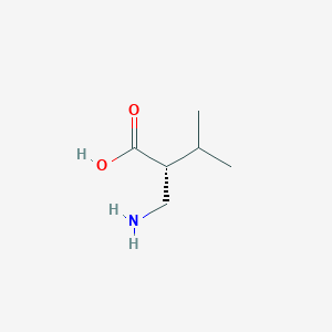 molecular formula C6H13NO2 B152230 (R)-2-(氨基甲基)-3-甲基丁酸 CAS No. 210345-86-1