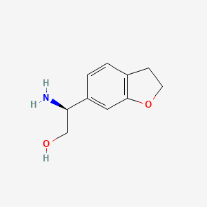 molecular formula C10H13NO2 B15223002 (S)-2-amino-2-(2,3-dihydrobenzofuran-6-yl)ethan-1-ol 