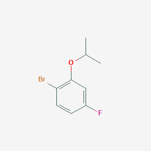 molecular formula C9H10BrFO B1522302 1-Bromo-4-fluoro-2-isopropoxybenzene CAS No. 610797-49-4