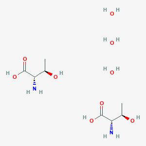 molecular formula C8H24N2O9 B15223027 (2S,3R)-2-amino-3-hydroxybutanoic acid;trihydrate 