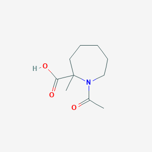 molecular formula C10H17NO3 B1522309 1-Acetyl-2-methylazepane-2-carboxylic acid CAS No. 1159824-79-9