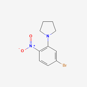 molecular formula C10H11BrN2O2 B1522317 1-(5-Bromo-2-nitrophenyl)pyrrolidine CAS No. 1033201-57-8