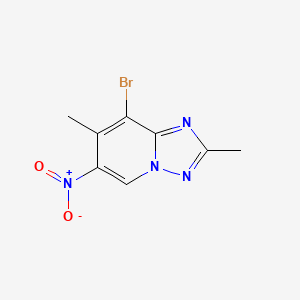 8-Bromo-2,7-dimethyl-6-nitro-[1,2,4]triazolo[1,5-a]pyridine