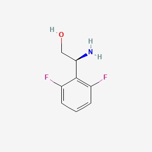 molecular formula C8H9F2NO B15223190 (2S)-2-Amino-2-(2,6-difluorophenyl)ethan-1-OL 