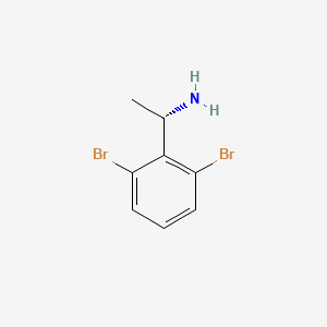 molecular formula C8H9Br2N B15223194 (S)-1-(2,6-Dibromophenyl)ethanamine 