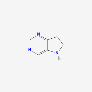 molecular formula C6H7N3 B15223205 6,7-dihydro-5H-pyrrolo[3,2-d]pyrimidine 