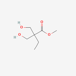 molecular formula C7H14O4 B15223208 Methyl 2,2-bis(hydroxymethyl)butanoate 