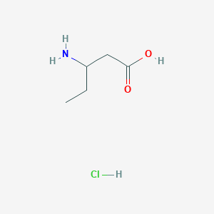 molecular formula C5H12ClNO2 B1522321 3-氨基戊酸盐酸盐 CAS No. 80914-37-0
