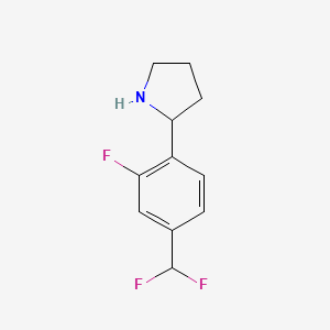 2-(4-(Difluoromethyl)-2-fluorophenyl)pyrrolidine