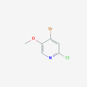molecular formula C6H5BrClNO B1522326 4-Bromo-2-chloro-5-methoxypyridine CAS No. 1020253-15-9