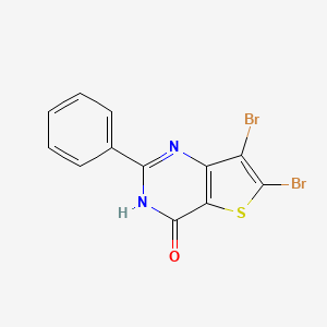 6,7-Dibromo-2-phenylthieno[3,2-d]pyrimidin-4(3H)-one