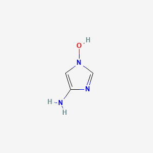 molecular formula C3H5N3O B15223331 4-Amino-1H-imidazol-1-ol 