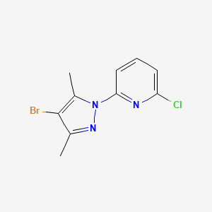 molecular formula C10H9BrClN3 B1522335 2-(4-Bromo-3,5-dimethyl-1H-pyrazol-1-yl)-6-chloropyridine CAS No. 1150271-20-7