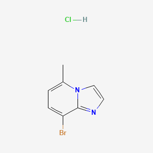 molecular formula C8H8BrClN2 B1522336 8-溴-5-甲基咪唑并[1,2-a]吡啶盐酸盐 CAS No. 957120-36-4