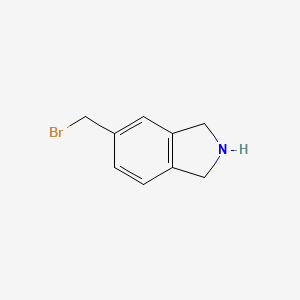 molecular formula C9H10BrN B15223367 5-(Bromomethyl)isoindoline 