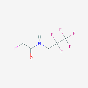 molecular formula C5H5F5INO B15223372 2-iodo-N-(2,2,3,3,3-pentafluoropropyl)acetamide CAS No. 213594-76-4