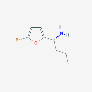 molecular formula C8H12BrNO B15223396 (R)-1-(5-Bromofuran-2-yl)butan-1-amine 