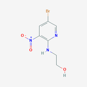 molecular formula C7H8BrN3O3 B1522340 2-((5-溴-3-硝基吡啶-2-基)氨基)乙醇 CAS No. 1033202-32-2