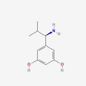 (R)-5-(1-Amino-2-methylpropyl)benzene-1,3-diol