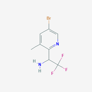 1-(5-Bromo-3-methylpyridin-2-yl)-2,2,2-trifluoroethanamine