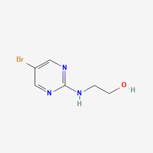 B1522345 2-((5-Bromopyrimidin-2-yl)amino)ethanol CAS No. 1187386-42-0
