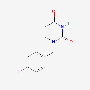 molecular formula C11H9IN2O2 B15223453 1-(4-iodobenzyl)-1H-pyrimidine-2,4-dione 