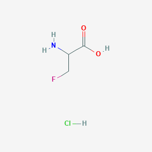 molecular formula C3H7ClFNO2 B15223458 2-Amino-3-fluoropropanoic acid hydrochloride 