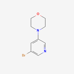 molecular formula C9H11BrN2O B1522347 3-Bromo-5-morpholinopyridine CAS No. 200064-13-7