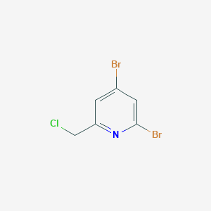 2,4-Dibromo-6-(chloromethyl)pyridine