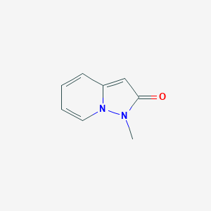 molecular formula C8H8N2O B15223481 1-methylpyrazolo[1,5-a]pyridin-2(1H)-one 