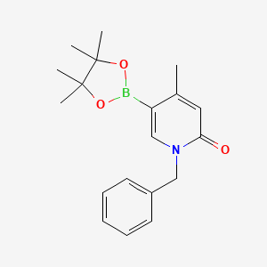 1-Benzyl-4-methyl-5-(4,4,5,5-tetramethyl-1,3,2-dioxaborolan-2-YL)pyridin-2(1H)-one