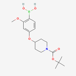 4-(1-BOC-piperidin-4-yloxy)-2-methoxyphenylboronic acid