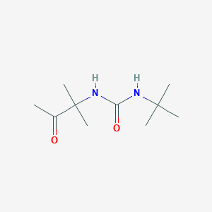 molecular formula C10H20N2O2 B15223513 N-tert-Butyl-N'-(2-methyl-3-oxobutan-2-yl)urea CAS No. 88842-49-3