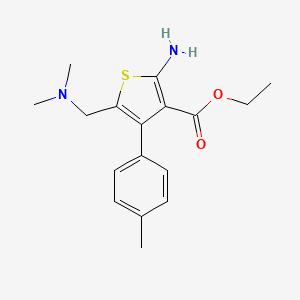 Ethyl 2-amino-5-((dimethylamino)methyl)-4-(p-tolyl)thiophene-3-carboxylate