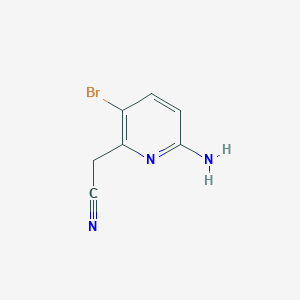 2-(6-Amino-3-bromopyridin-2-yl)acetonitrile