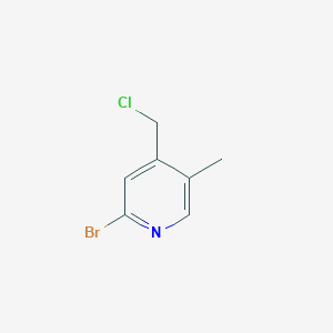 2-Bromo-4-(chloromethyl)-5-methylpyridine