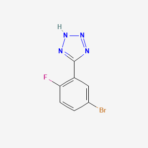 molecular formula C7H4BrFN4 B1522373 5-(5-溴-2-氟苯基)-2H-四唑 CAS No. 874784-09-5