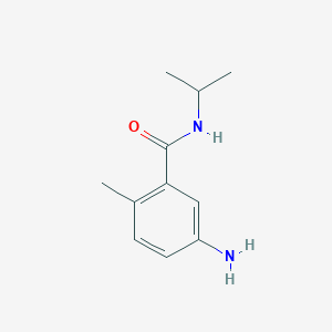 molecular formula C11H16N2O B1522378 5-amino-2-methyl-N-(propan-2-yl)benzamide CAS No. 1249670-98-1