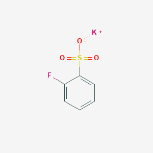 molecular formula C6H4FKO3S B15223828 Potassium 2-fluorobenzenesulfonate 