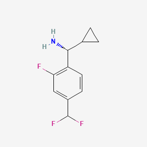 (R)-cyclopropyl(4-(difluoromethyl)-2-fluorophenyl)methanamine