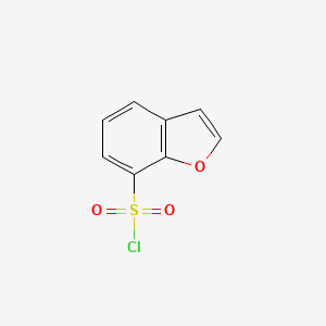 molecular formula C8H5ClO3S B1522385 1-苯并呋喃-7-磺酰氯 CAS No. 1191030-88-2