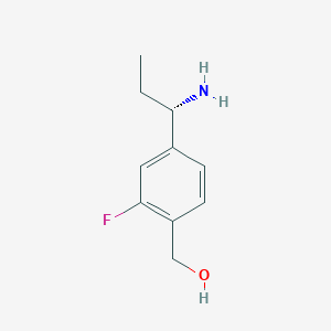 (S)-(4-(1-Aminopropyl)-2-fluorophenyl)methanol