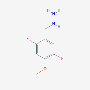 molecular formula C8H10F2N2O B15223867 (2,5-Difluoro-4-methoxybenzyl)hydrazine 