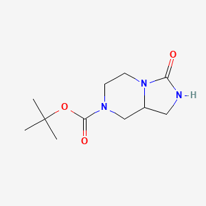 B1522387 tert-Butyl 3-oxohexahydroimidazo[1,5-a]pyrazine-7(1H)-carboxylate CAS No. 1246551-25-6